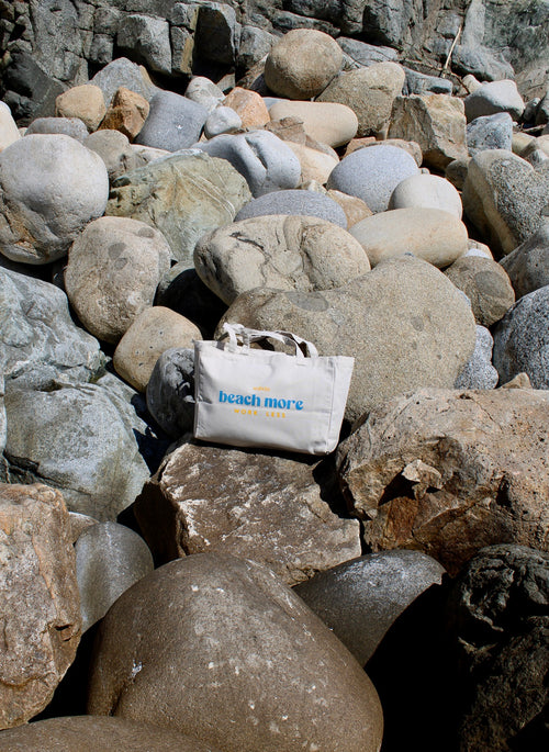 Tote Bag "Beach more, work less”