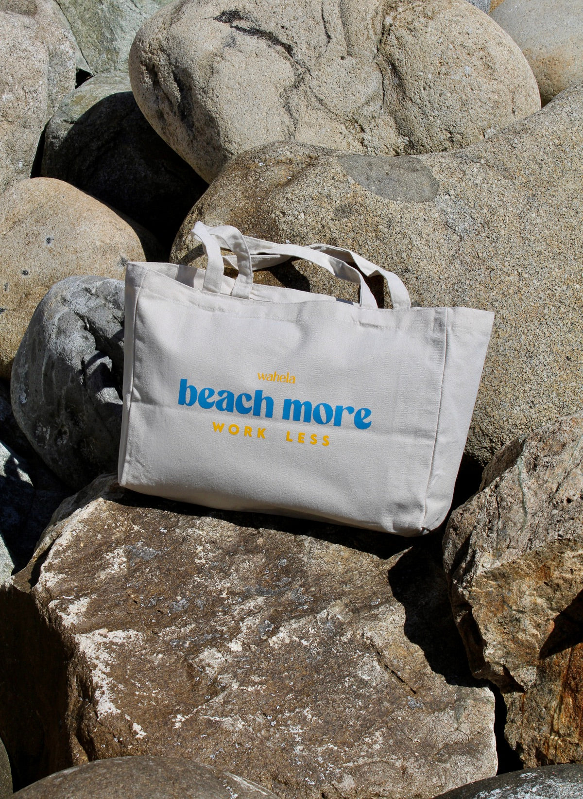 Tote Bag "Beach more, work less”