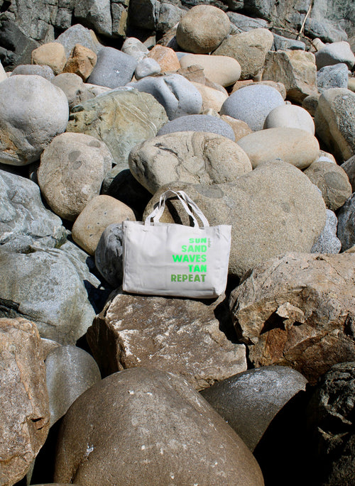 Tote Bag "Sun, sand, waves, tan, repeat"