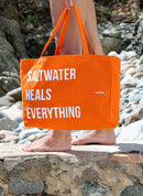 Tote Bag "Saltwater Heals Everything"